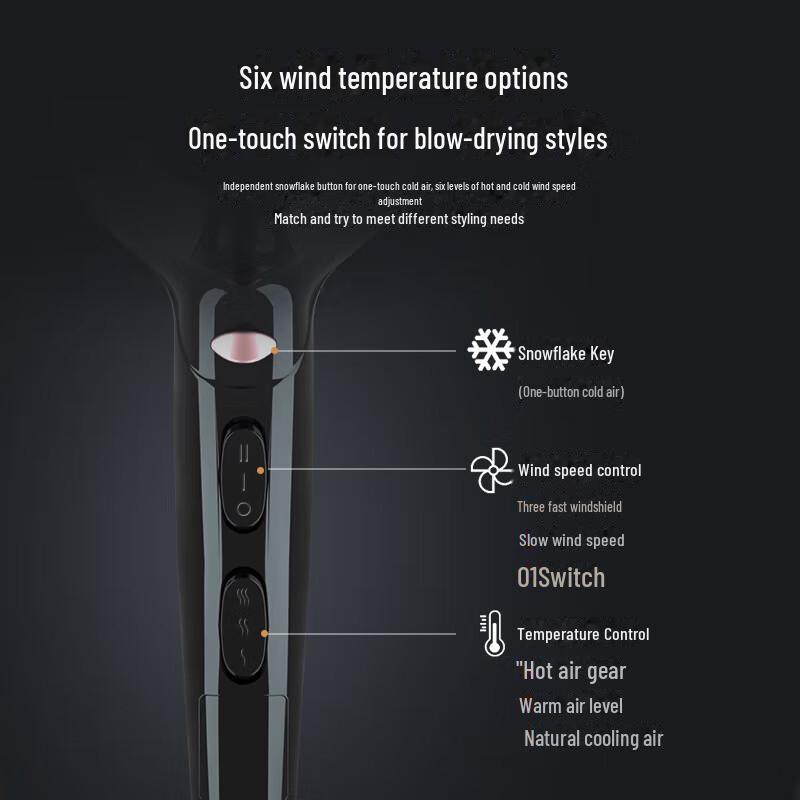 High-Power Salon & Home Hair Dryer for Fast Drying