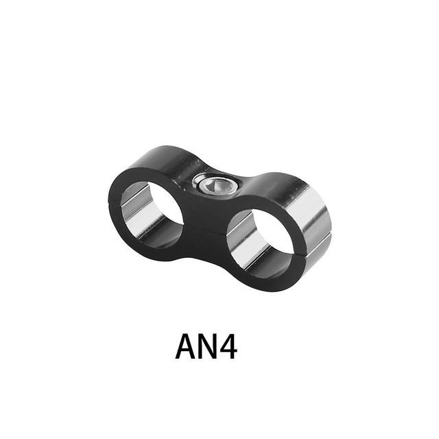AN4 AN6 AN8 AN10 fittings Anodized line Tube clamp Rubber Hose Clamp Line Oil Fuel Water lupo Separator Kit pipe clamp