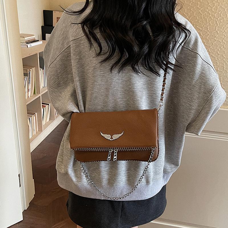 New Luxury Square Bag, Chain Strap Vintage Adjustable Shoulder Crossbody Bag, Minimalist Purse for Daily Use Women Bag