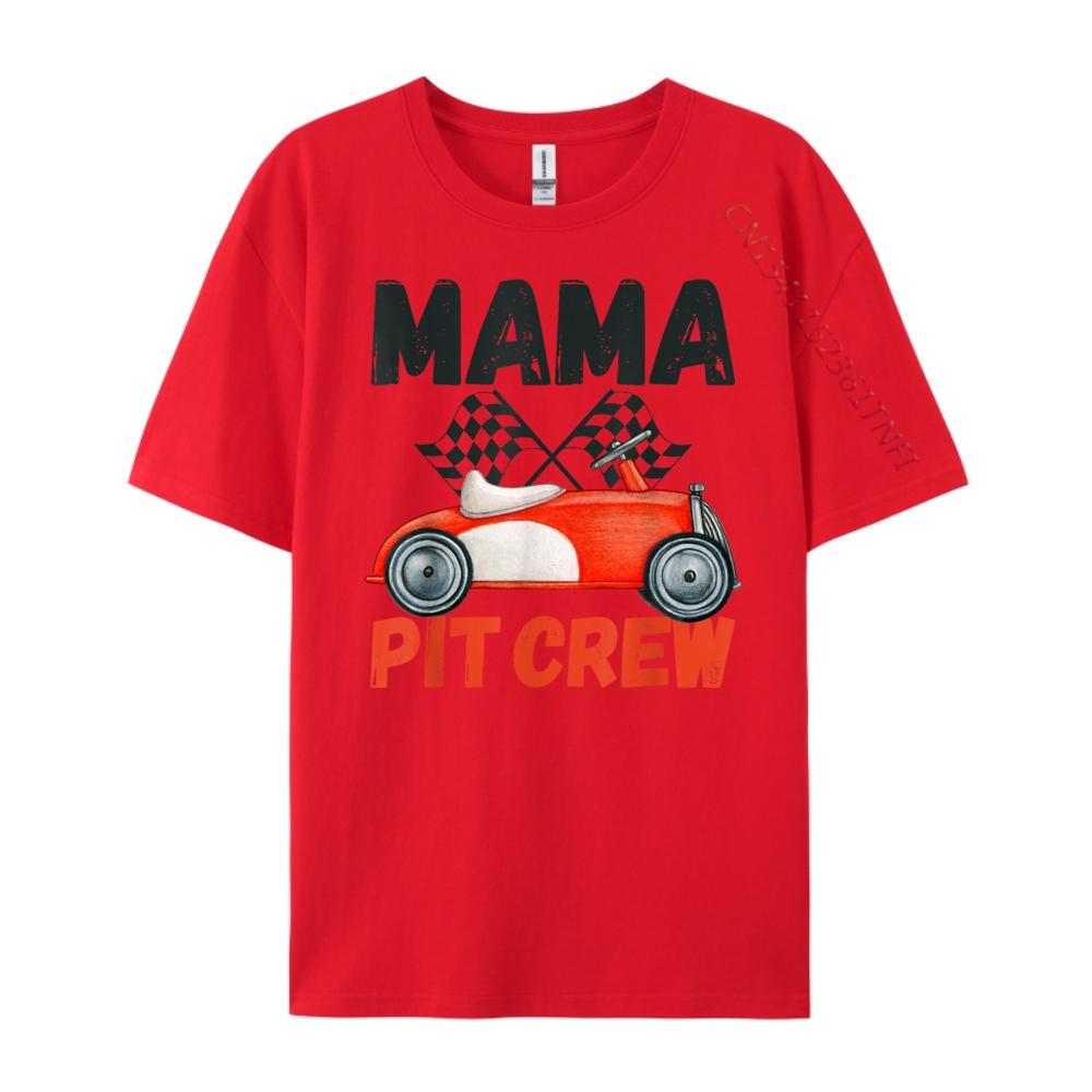 

Mama Pit Crew Race Car Birthday Party Racing Parents Cool Big And Tall T Shirts Funny Shirt Printed On S