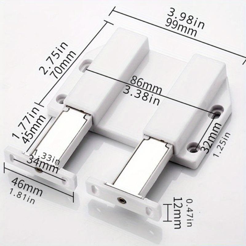 1 Stück Schranktür Nicht-Zug- und Drucklegierungs-Rückprallvorrichtung, Unsichtbare Vorrichtung, Magnetische Anziehung, Berührungskugelschalter, Schrank Saugkraft