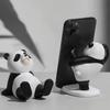 Panda Shaped Mobile Phone Holder Tablet Stand Resin Decoration For Desk Shelf Bedroom Kitchen Decors