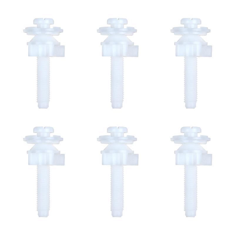 Plastic Toilet Seat Mounting Bolts Heavy Duty Bathroom Hardware Toilet Seat Fasteners set Prevents Wobbling for Home