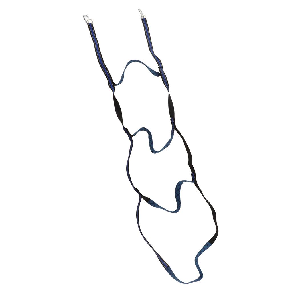 Marine Boat Rope Ladder Boarding Steps with Hooks Nylon Blue Portable Foldable for Yachts Kayaks Inflatable Boats 4 Step