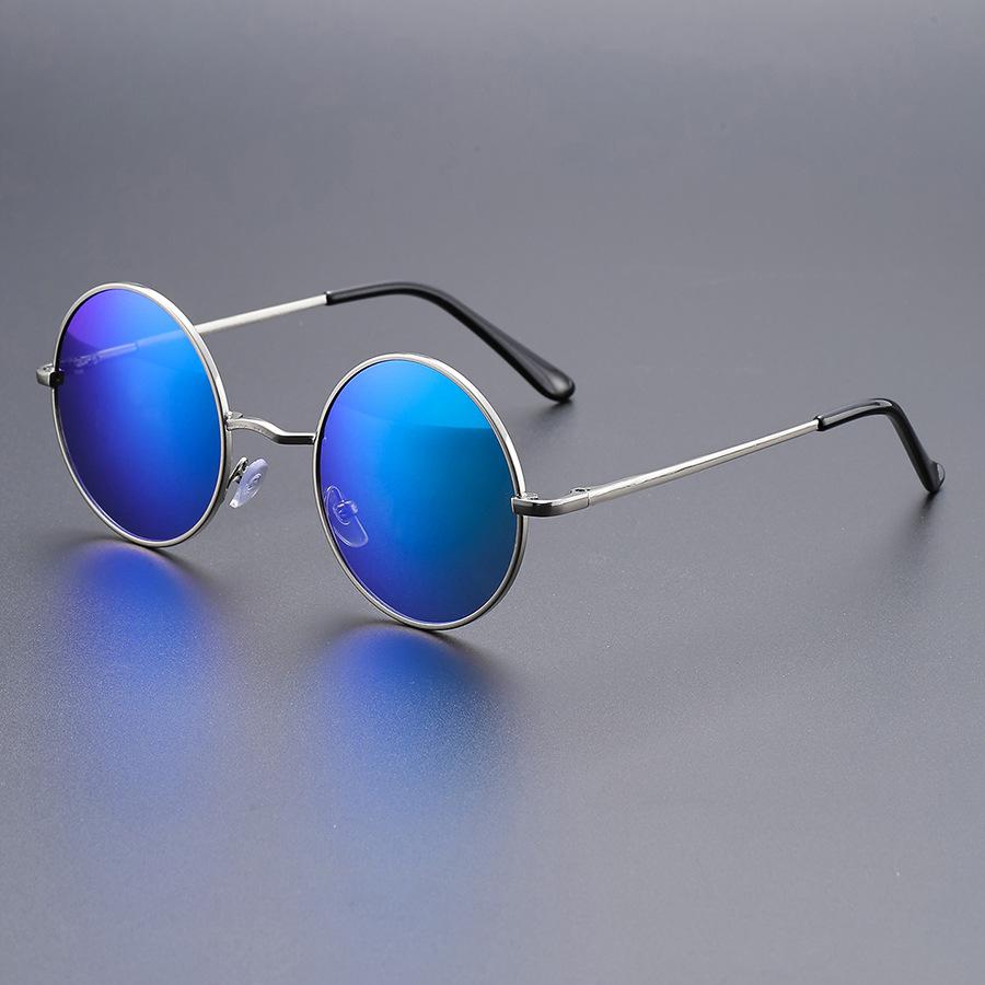 Fashionable Round Punk Sunglasses gentlemen Fashion Vintage Multi-color Metal Sun Glasses Trendy Classic Luxury Designer Shades Eyewear TM52