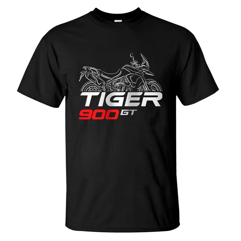 Men's T-shirt Victory Tiger Explorer 1200 GT Rally XC 900 Rally Pattern Casual T-shirt Clothing Cotton Short Sleeve T-shirt