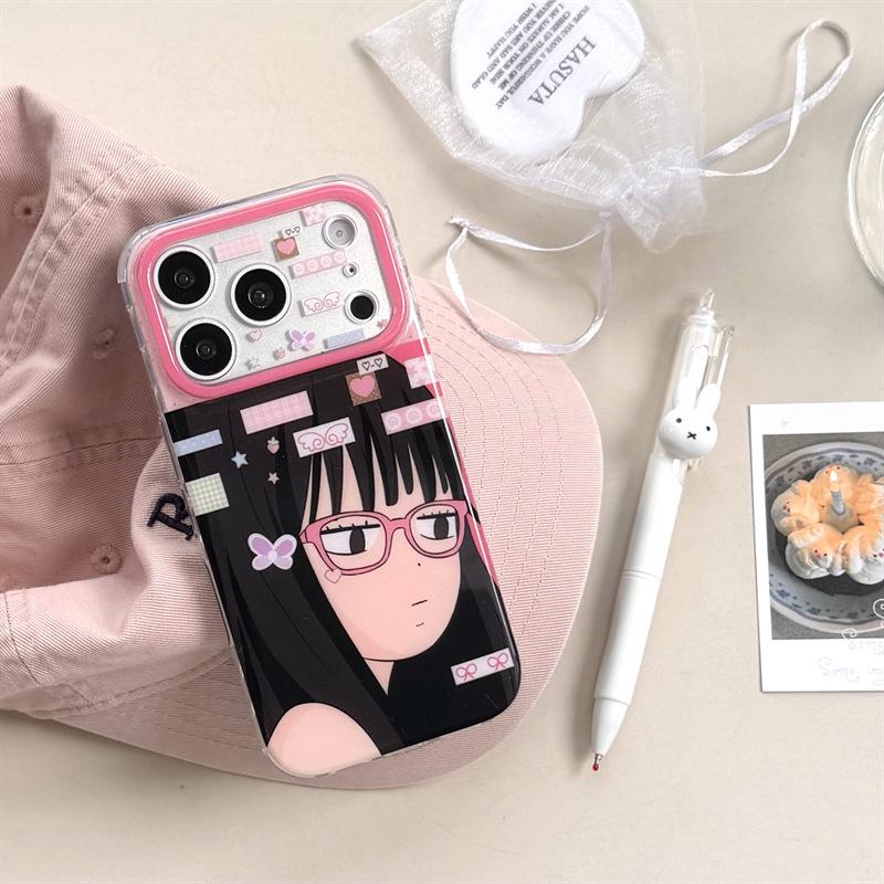 

Japanese Anime Glasses Kuro Numa Sawako Phone Case for iPhone 17/16 Pro Max/15/14 - New Model iPhone 17 Pro Max (Precision Holes)