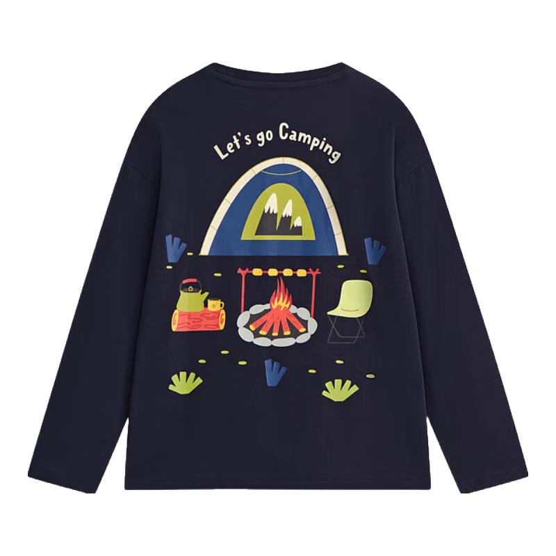 MQD Boys  Cartoon Round Neck Long-Sleeve T-Shirt 150