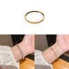 Bracciale Circolare Quadrato in Rame e Zircone con Zirconia Cubica per Donne Eleganti