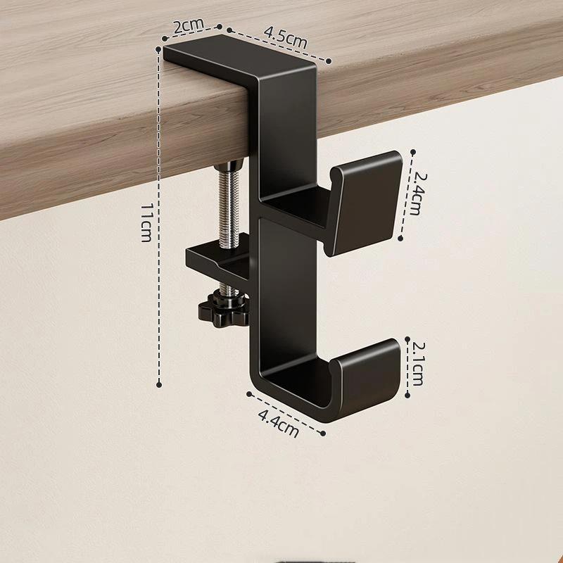 Adjustable Desk Edge Hook Punch-Free Hanging Bag Hanger Removable Handbag Holders Magnetic Foldable Multi-Functional Table Hook
