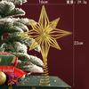 Gold Glitter Christmas Tree Top Star Christmas Decorations For Home Xmas Tree Ornaments Navidad New Year 2025 Natal Noel