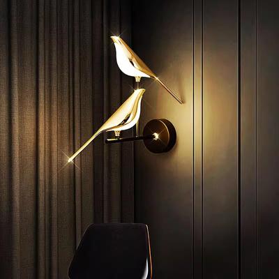 Indoor Golden LED Wall Lights Wall Lamps for Corridor Aisle Nordic Silver LED Wall Sconce for Bedroom Living Room AC85-265V