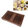 Kungfu Tea Tray Chinese Gongfu Tea Tray Drainage Water Storage Wood Tea Table with Drain Pipe