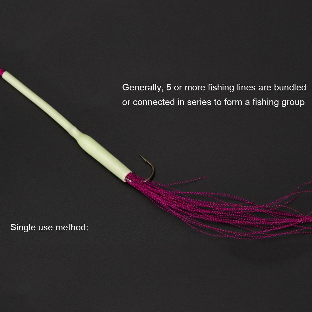 Saltwater Fishing Shrink Tubes PVC Fishing Night Luminous Tube 85mm Luminous Soft Positioning Tube for Fishing Lovers