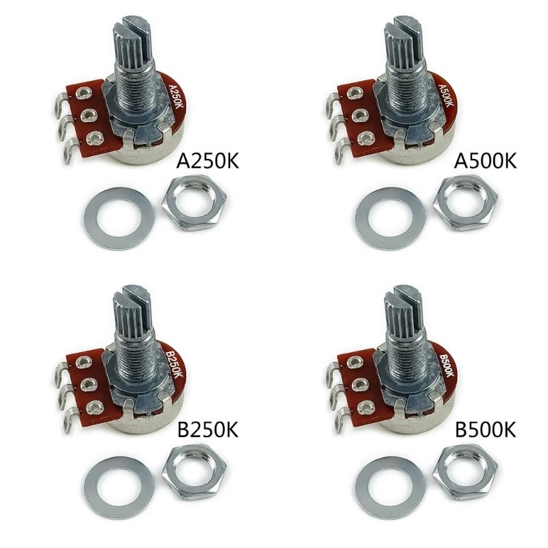 Pack of 10 Small Guitar 18mm Potentiometers 18mm Height Guitar Taper Pots Guitar Taper Pots for Volumes Tone Control