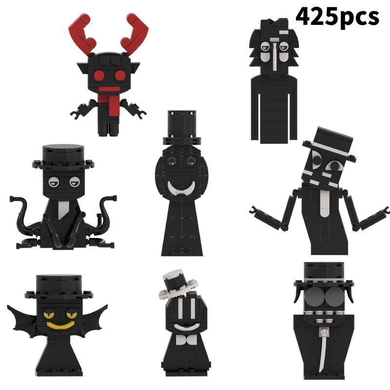 Rhythm Box Monster Building Blocks Set For Kids With Abs Plastic 10-piece Collection