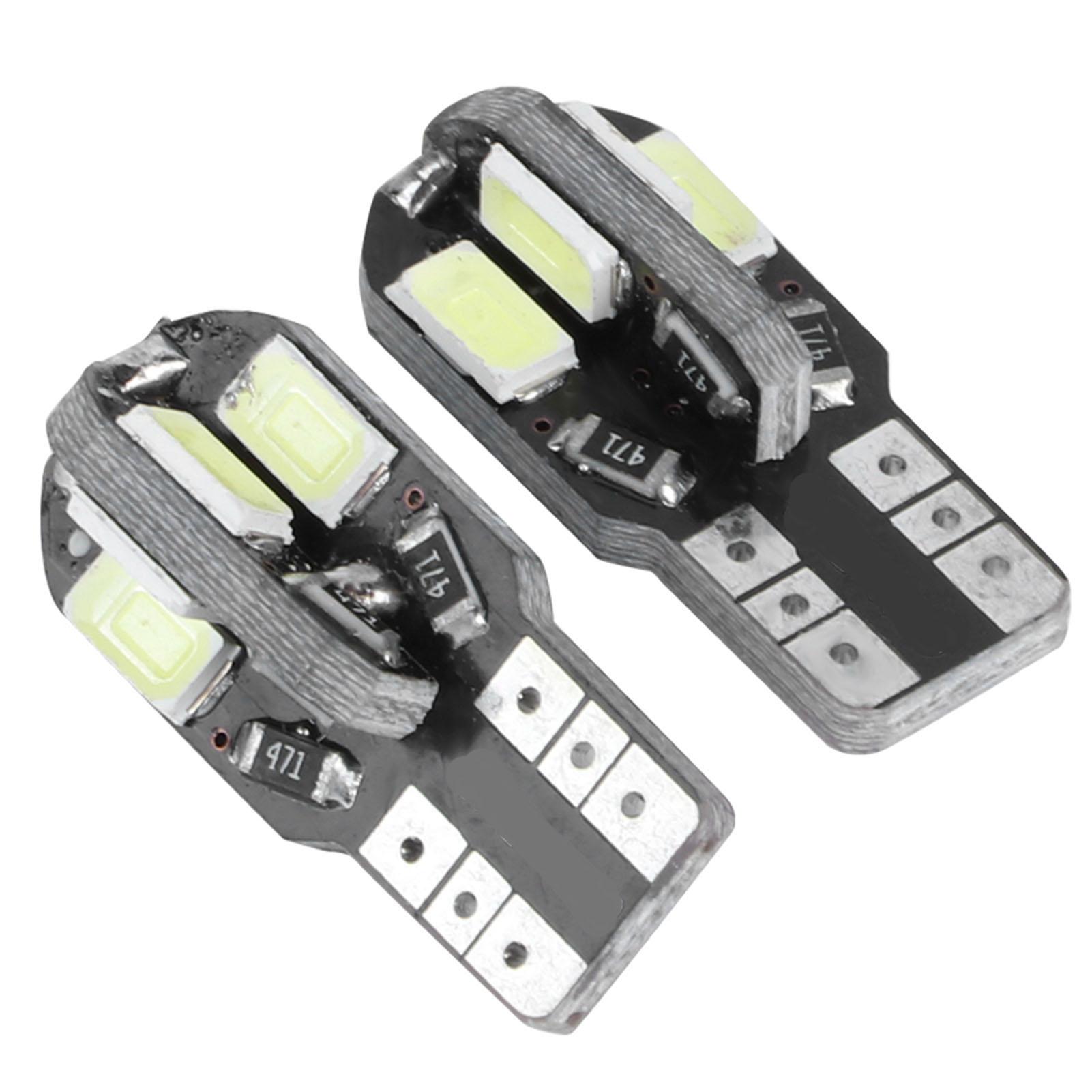 

20 шт. 8-светодиодных клиновидных ламп для салона автомобиля для Canbus T10 194 168 W5W 5730