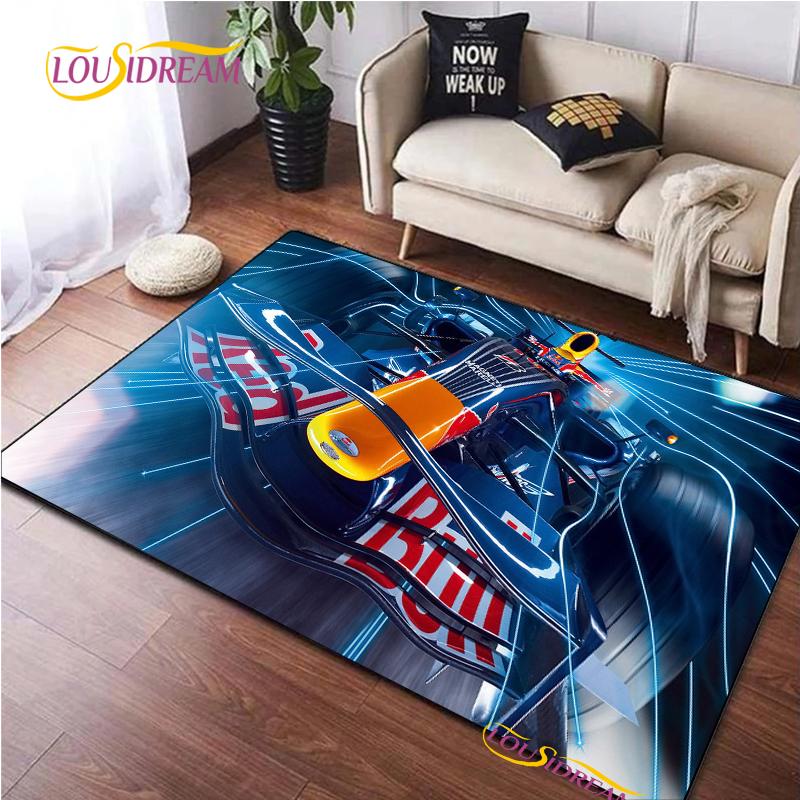 Racing Car Pattern Rug for Bedroom Living Room Carpet for Kitchen Floor Mats Home Decor Alfombra Kid Play Non-Slip Floor Pad Rug