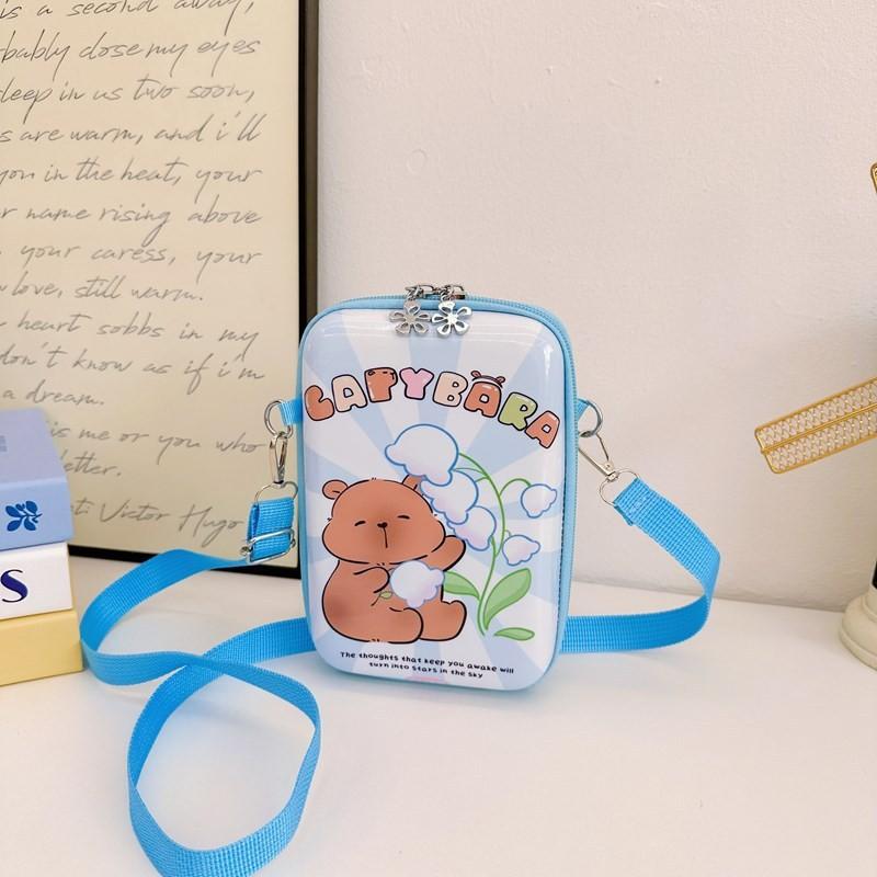 Labubu Capybara Pvc Childrens Bag With Animal Print And Cute Design For School Storage