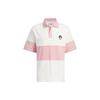 Originals X Monkey Kingdom Short Sleeve Polo Shirt 'Pink White' Men's IP1800