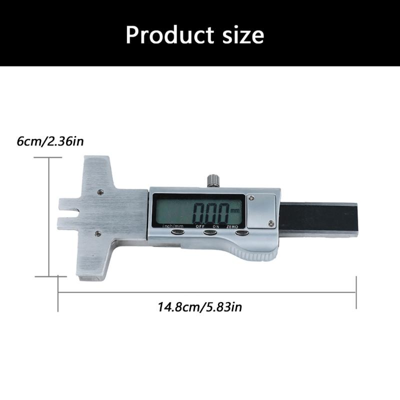 High Precisions Aluminum Guitar String Height Ruler With Digital Readout For Luthiers And Musicians