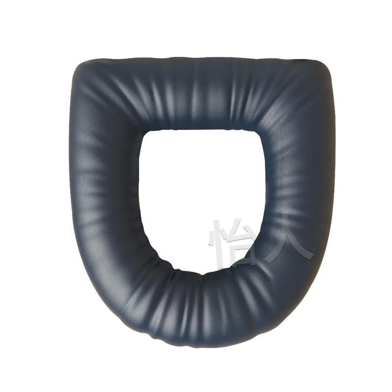 Wasserdichtes Leder Toilettensitz-Erhöhungskissen - Verdickt, Abdeckung für den Heimgebrauch