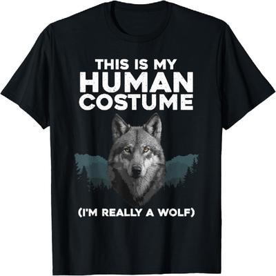 Funny Wolf Design For Men Women Boys Girls Kids Wolf Lovers T-Shirt
