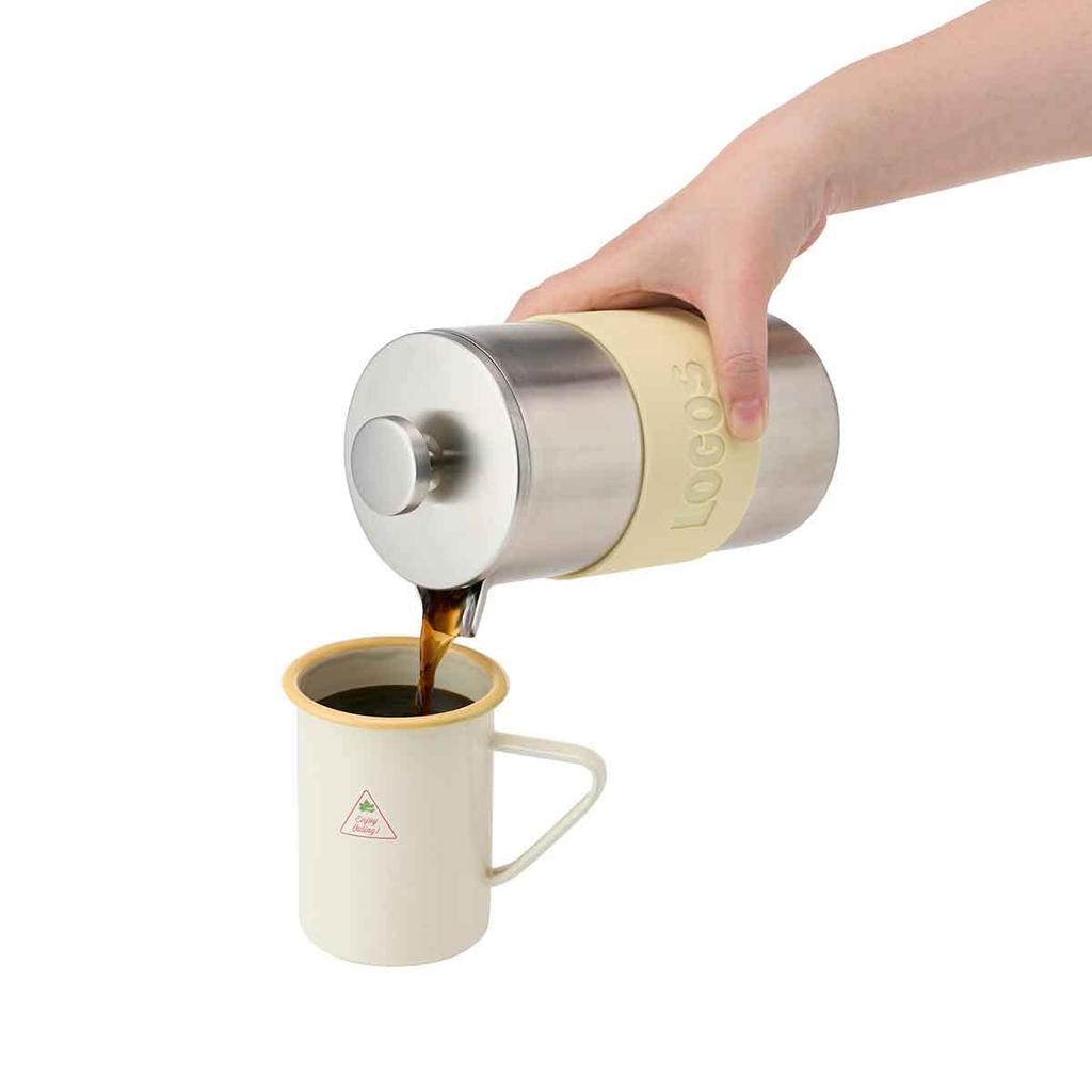 Café Olé Classico Cafetiere, Chrome Finish, 600ml, 4 Cup, French Press Coffee Maker, Heat