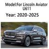For Lincoln Aviator U611 2020-2025 Car Trunk Cargo Cover Waterproof Tray Storage Security Shield Partition Mat Car Accessories