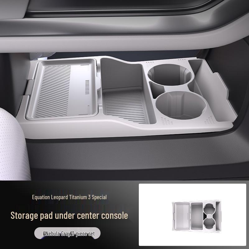 BYD Leopard Titanium 3 MAX Silicone Storage Box for Console & Glasses