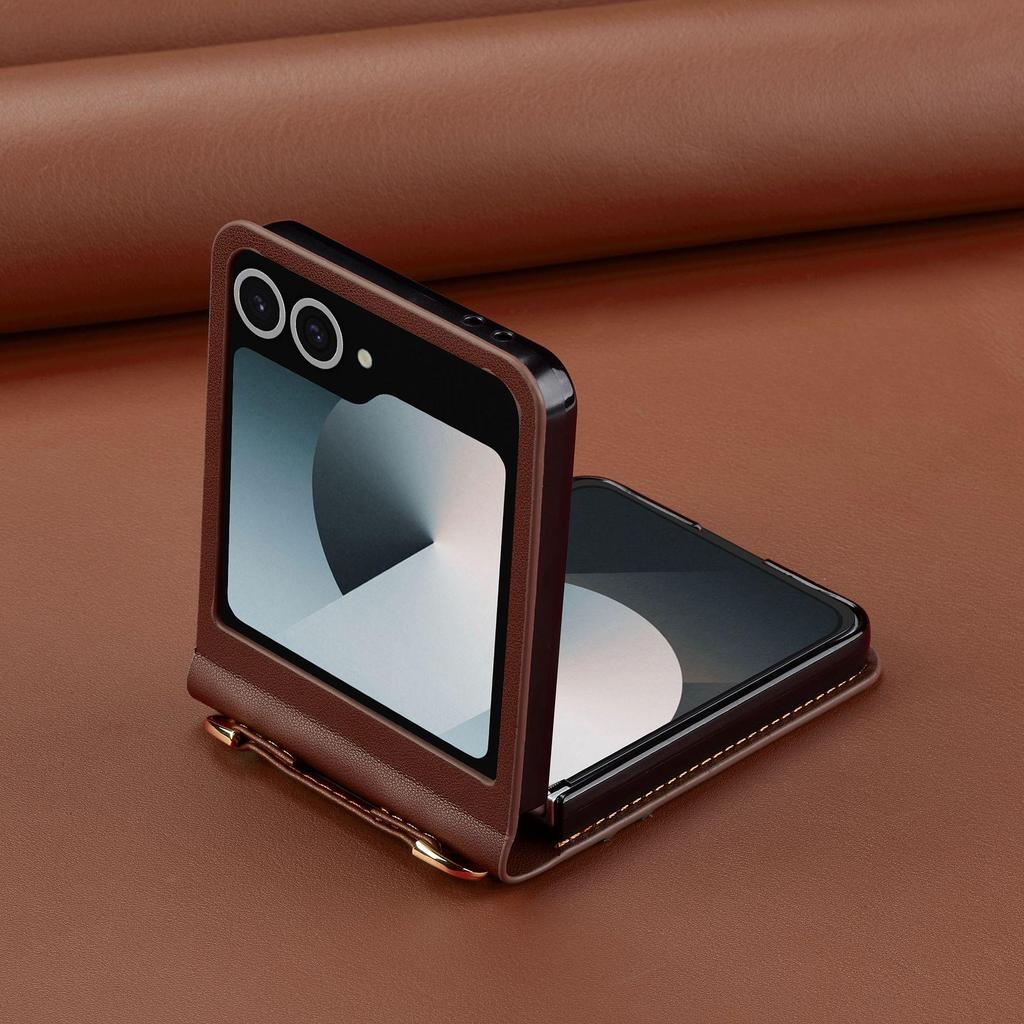 Samsung Galaxy Z Flip7 Leather Phone Case & Wallet (Compatible with Z Flip6/Flip4)