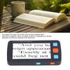 5.0in Electronic Digital Magnifier Portable Reading Aid 4X‑32X Zoom 17 Color Mode Folding Handle for Low
