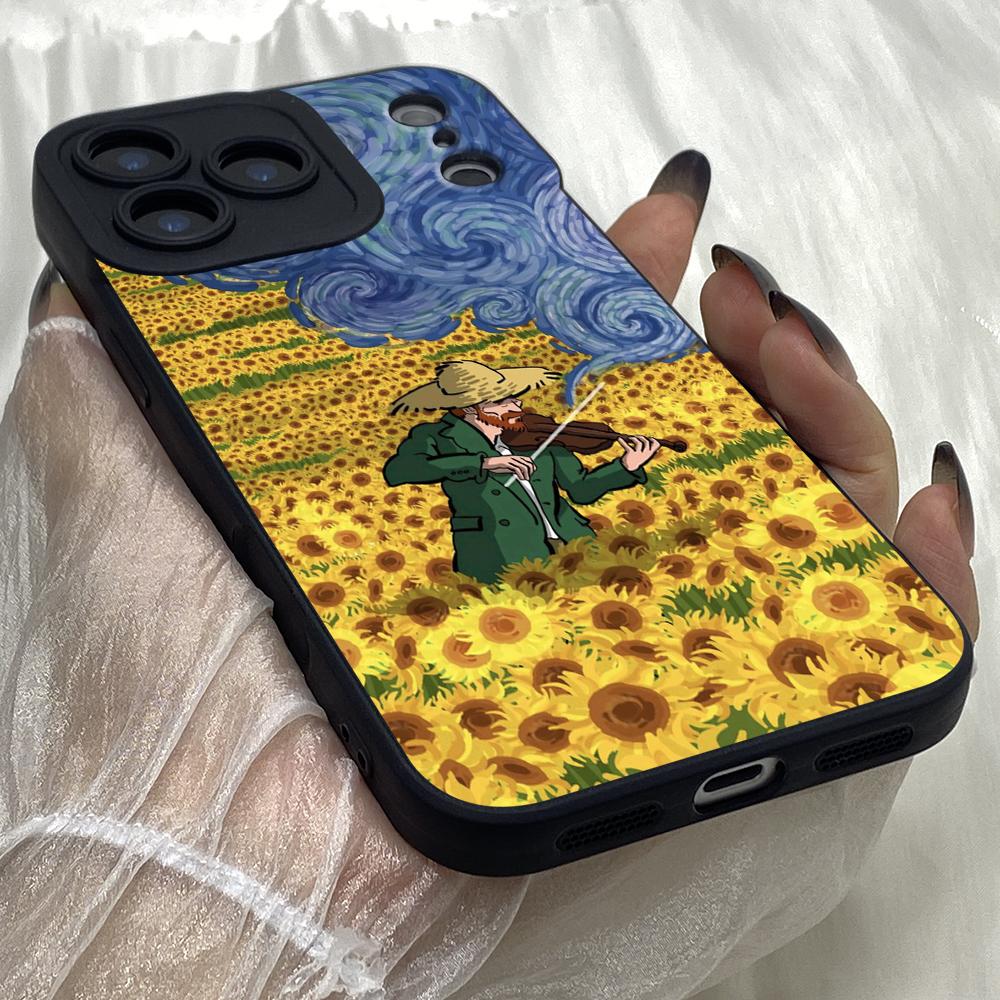 M533 Van Gogh Eyes A7E Design art Angel Eyes Soft Phone Cases for iPhone Samsung Galaxy Xiaomi Rdemi Huawei Honor Infinix Realme OPPO All Model Case