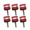 6X Aluminum Hard Top Quick Removal Fastener Thumb Screw For 2007-2018 Jeep Wrangler JK 2DR And Unlimited 4DR