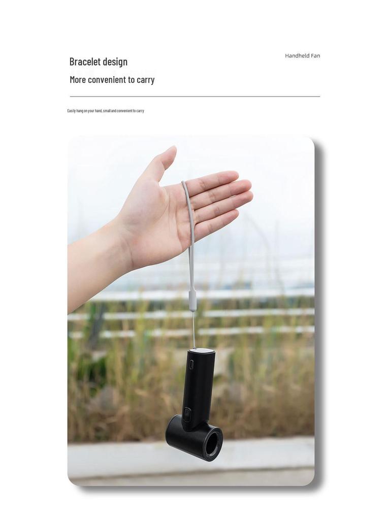 Portable High-Speed Mini Fan with USB Charging and Digital Display