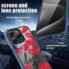 Wysokoprzezroczyste Akrylowe Etui Odporne na Wstrząsy dla iPhone 16 Plus 15 14 13 Pro Max Wzór Ust Do Pocałunku Jednokolorowe Miękkie Krawędzie Smukła Twarda Pokrowiec