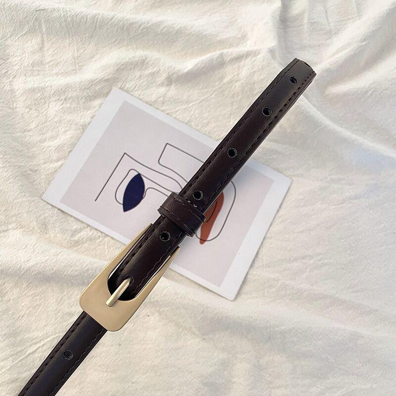 

Ретро женские летние тонкие пояса для костюма, юбки, искусственная кожа, женский джокер, декоративный пояс для отдыха, тонкий пояс для студентов, женский