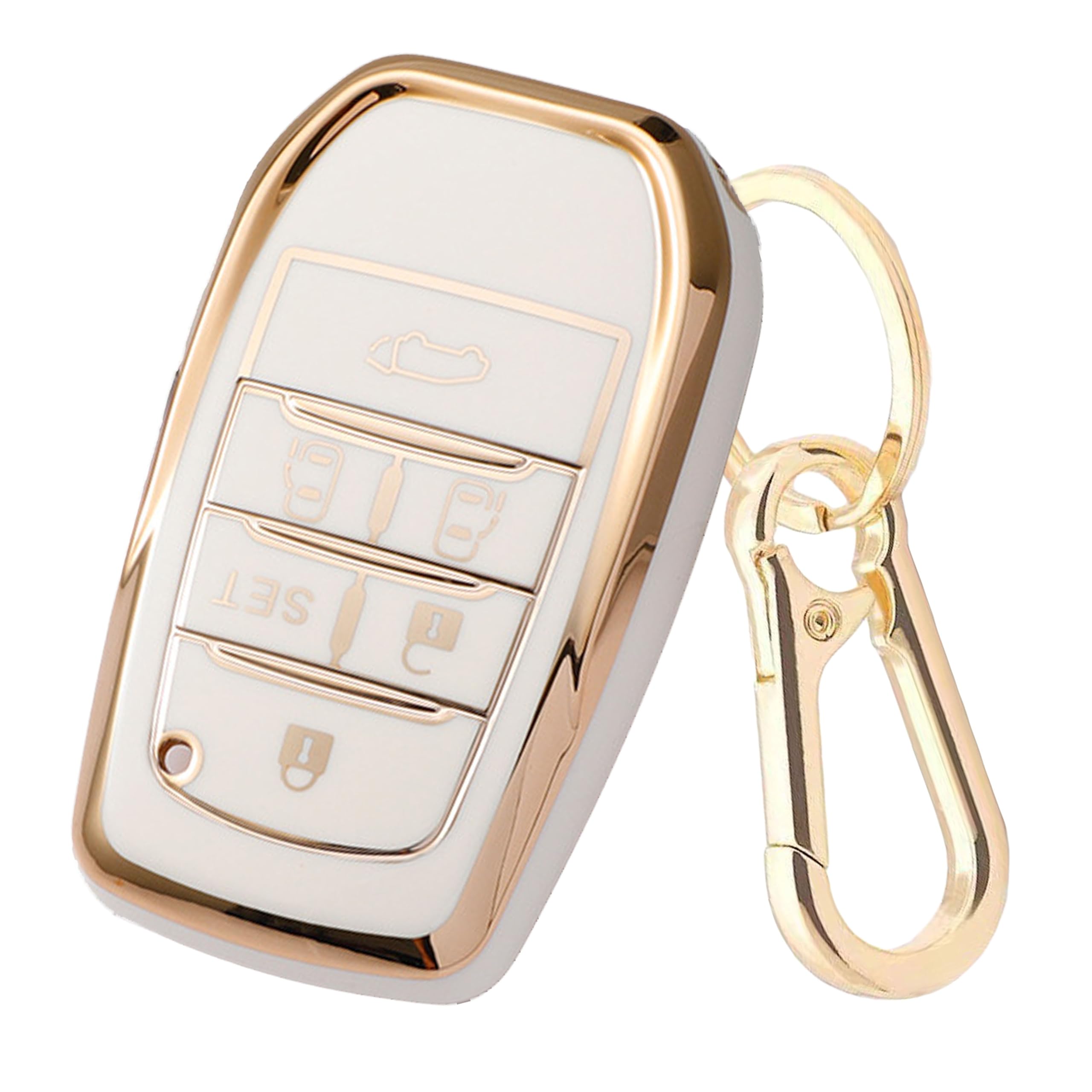 

Чехол для ключа Toyota из ТПУ, Защитный чехол для смарт-ключа, Ударопрочный, Пылезащитный, Легкий, Совместимый с Noah белый