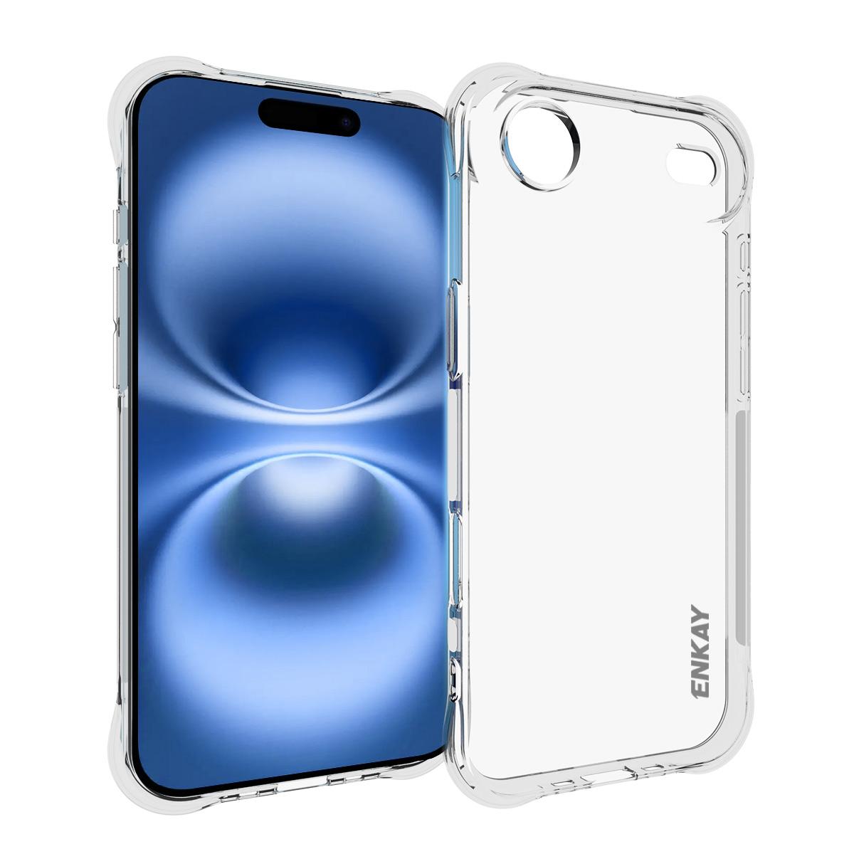 

Прозрачный чехол для iPhone 17 Air ENKAY HAT PRINCE Противоударный Нескользящий Чехол из ТПУ Transparent