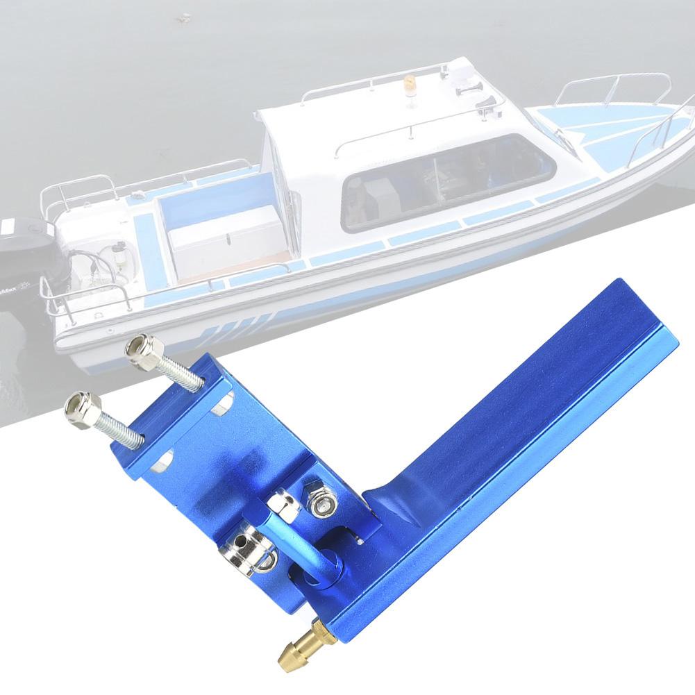 Aluminum Rudder with Water Pickup Inlet for RC Racing Electric Boat Model Marine (Blue, 75mm)