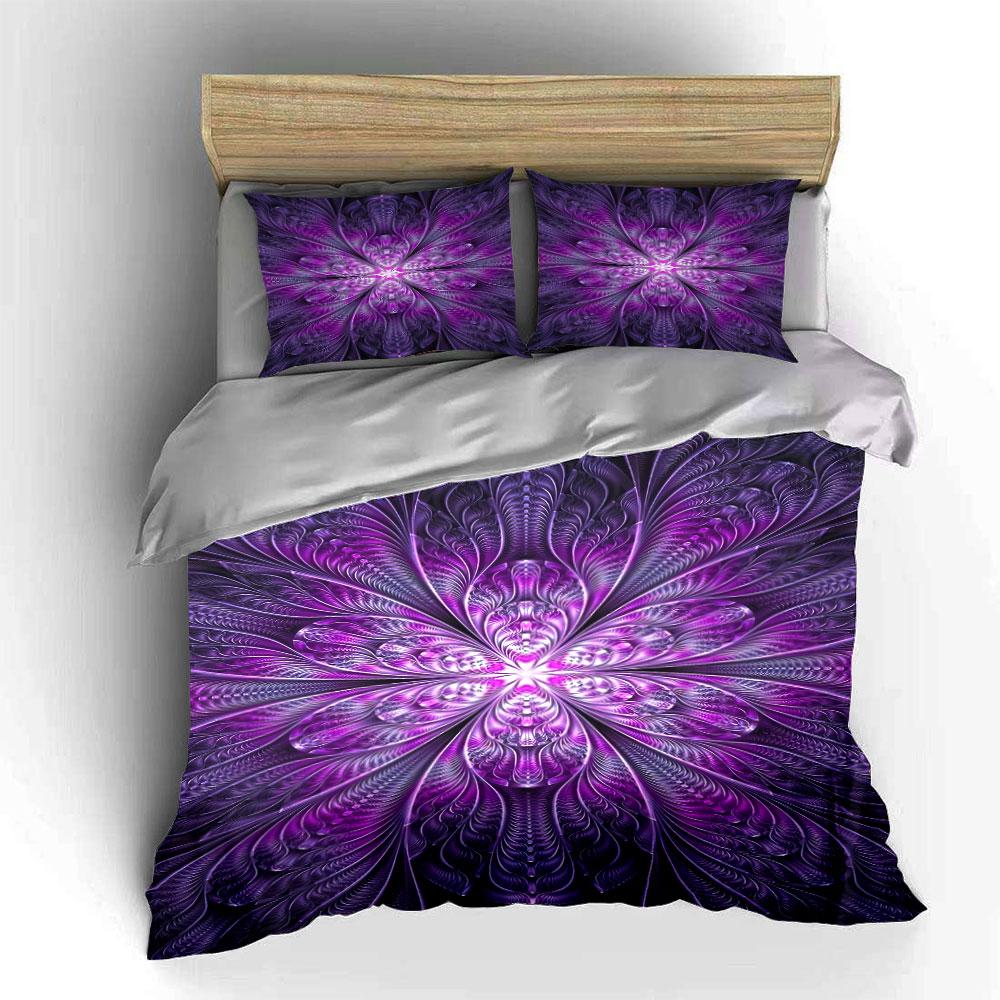 Abstract symmetrical floral motif. Bedding sets Duvet cover sets Duvet covers Pillowcases(1 * Duvet Cover 2 * Pillowcases without duvet insert)