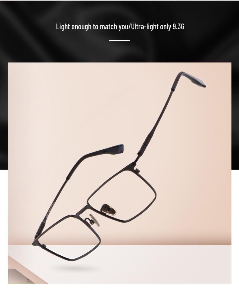 Danyang Glasses Men's Ultralight Pure Titanium Myopia Eyeglass Frames Full Rim J86037