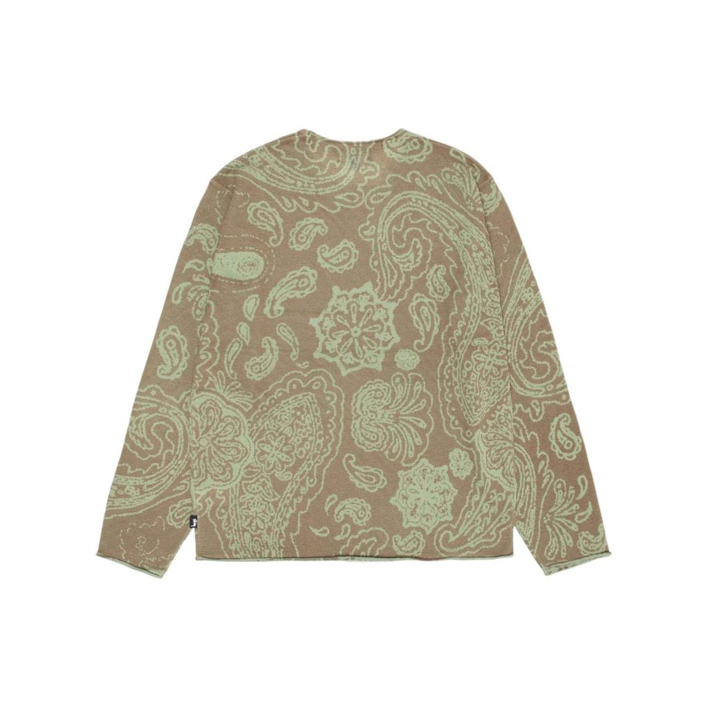 Stussy SS24 Drop 2 Printed Lightweight Wool Long Sleeve American Vintage Pullover Sweater Unisex Sweater 117213