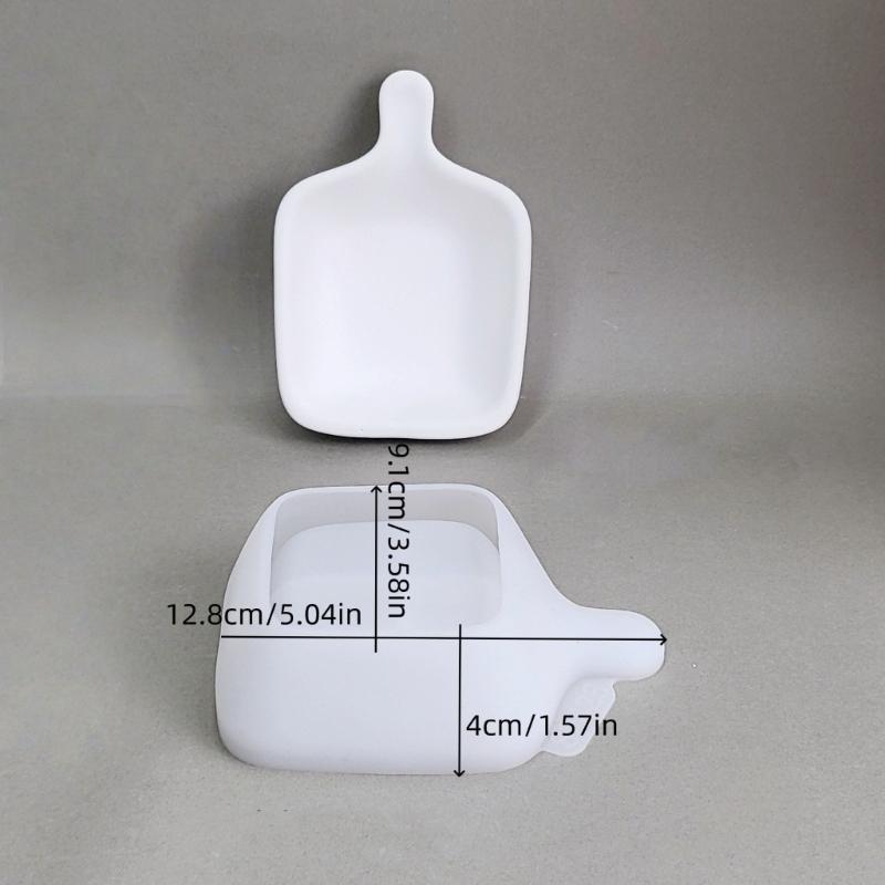 DIY Tray Mold In Flexible Silicone, 12.8 X 9.1 Cm Shovel Shape for Resin, Plaster, Soap Dish, Coaster and Small Storage Tray Projects