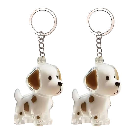 Dog Hair Storage Bottle Pet Memorial Keychain Transparent Hair Locket