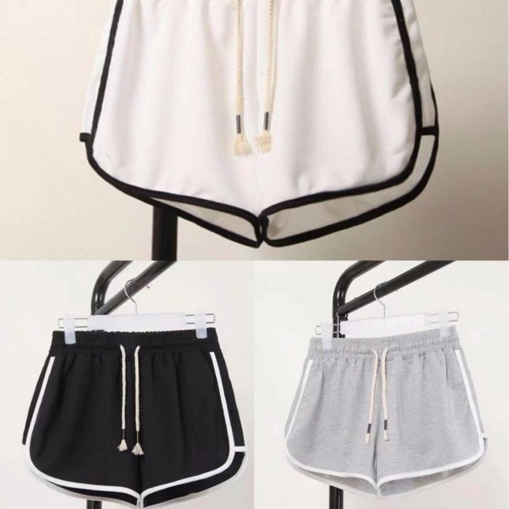 Korean-Style Women's Loose High Waist Yoga Shorts: Casual Wide-Leg Hot Pants for Home, Sleep, Beach, or Summer Activities.