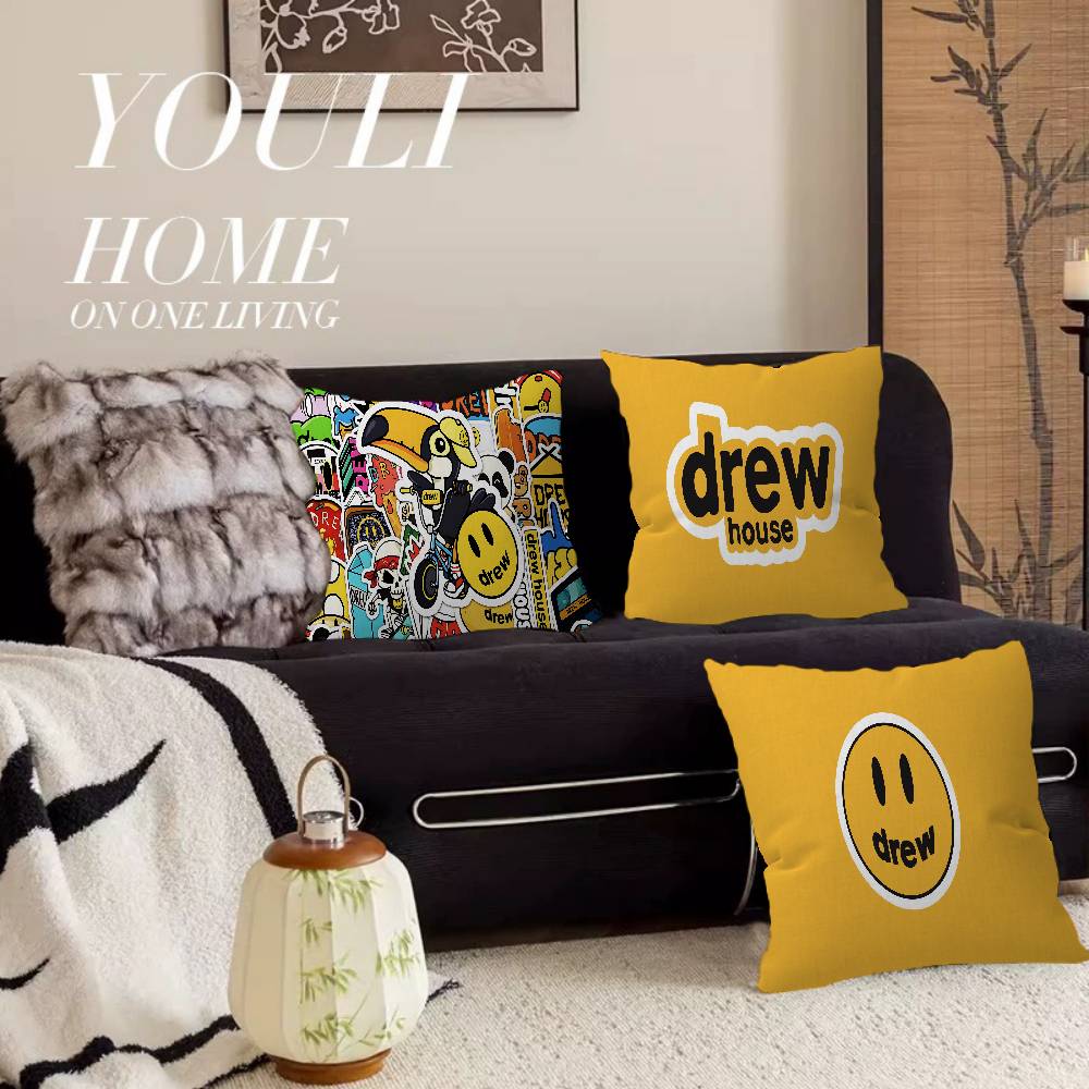 Fashion D-Drew H-House Cushion Cover Inches Farmhouse Decor Home Throw Pillow Covers for Couch Decorations
