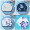 Flower Pattern Swimming Cap Silicone Bathing Cap Swimming Accessories Diving Cap  Swim Pool