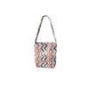 Trendy Rainbow Striped Canvas Tote Bag For Spring And Summer With Large Capacity