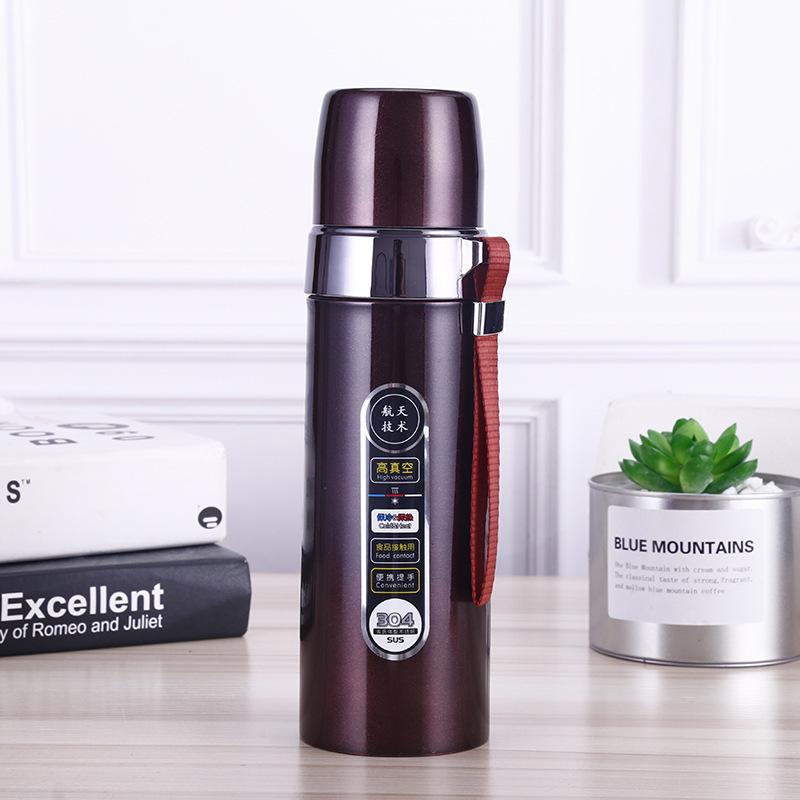 Tazza Isolante Portatile 500ml Borracce Termos Portatile in Acciaio Inossidabile Tazza Termos per Acqua da Viaggio Tazza da Tè per Ufficio